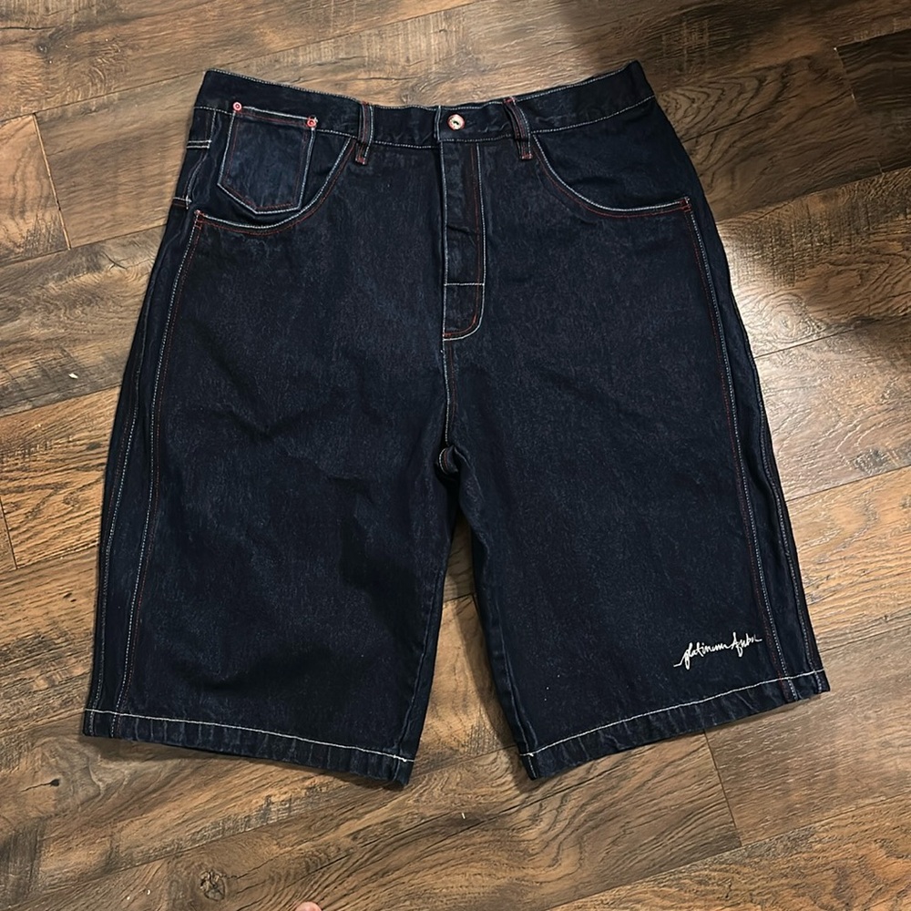 Vintage Y2K FUBU Platinum Fat Albert The Junk Yard Gang Jean Short Men's Size 40